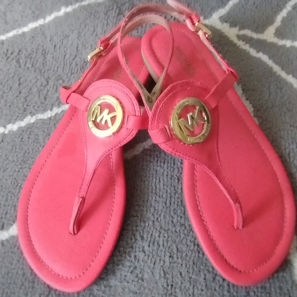 Michael Kors EUC Orange Sandals - Picture 4 of 15